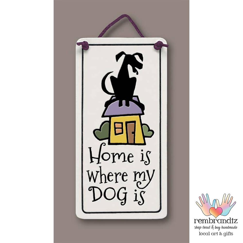Home Dog Art Tile - Rembrandtz