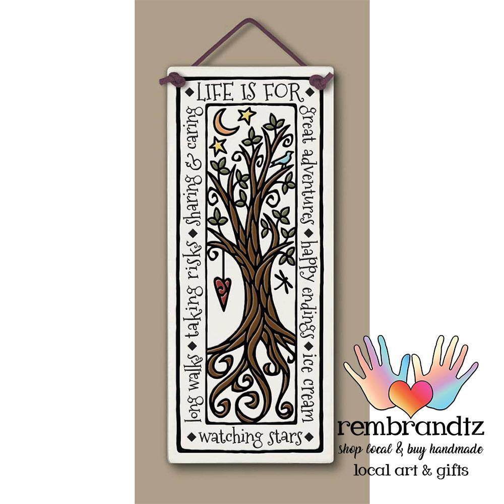 Life Is For Great Adventures Art Tile - Rembrandtz