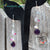 Amethyst Sparkle Earrings Sterling Leverback