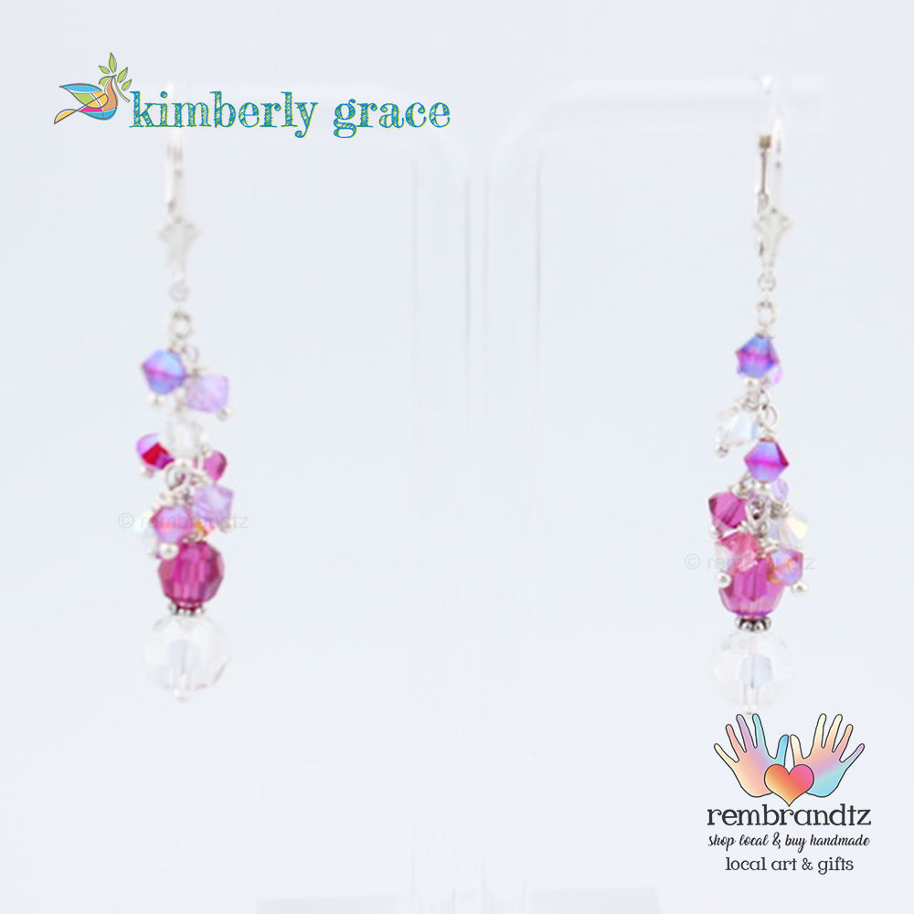 Rose Garden Earrings Sterling Leverback