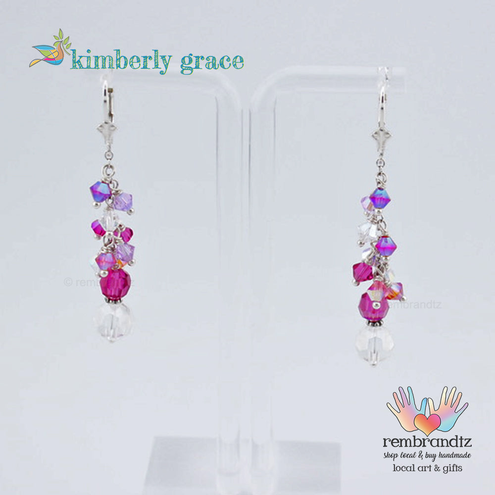 Rose Garden Earrings Sterling Leverback