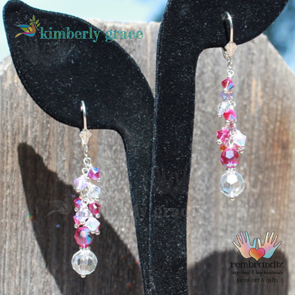 Rose Garden Earrings Sterling Leverback