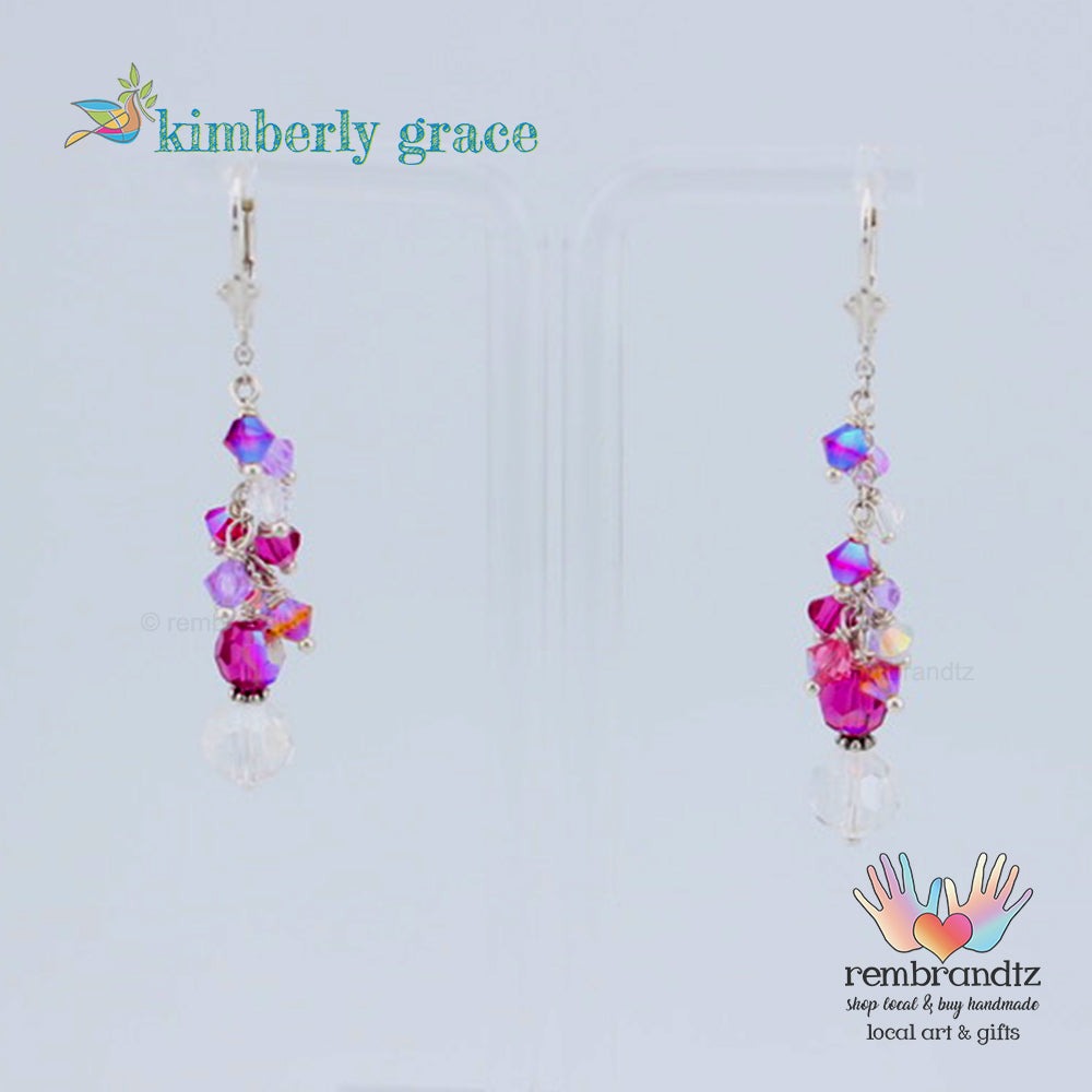 Rose Garden Earrings Sterling Leverback