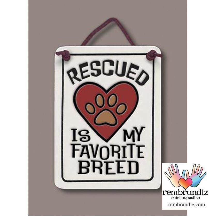 Rescued Favorite Breed Art Tile - Rembrandtz