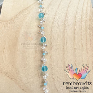 Aqua Ocean Sterling Bracelet