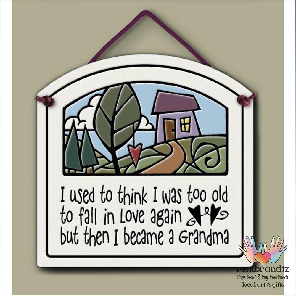 Became a Grandma Arched Art Tile - Rembrandtz