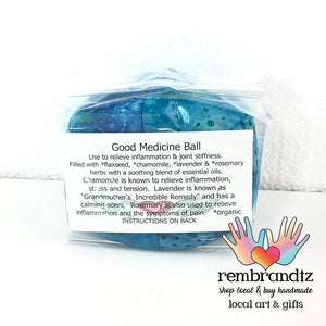 Lavender Filled Good Medicine Batik Healing Ball - Rembrandtz