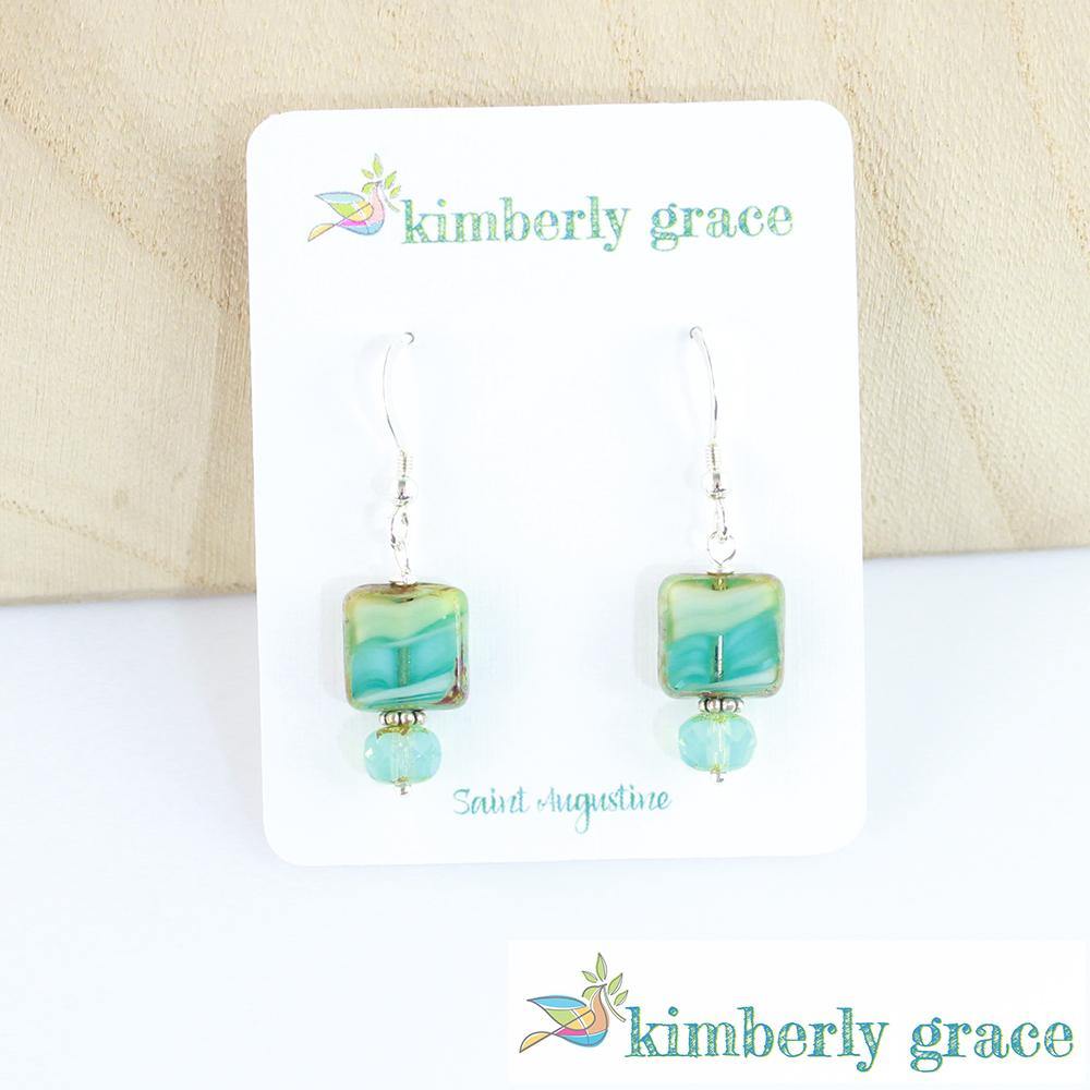 Earrings Blue Wave Sterling - Rembrandtz