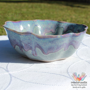 Sunrise Serving Bowl Wavy Edge