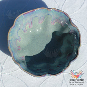 Sunrise Serving Bowl Wavy Edge