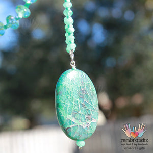 Chrysocolla Mala Necklace