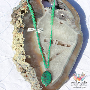 Chrysocolla Mala Necklace