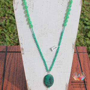 Chrysocolla Mala Necklace