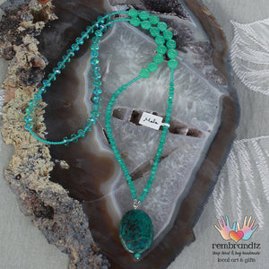 Chrysocolla Mala Necklace