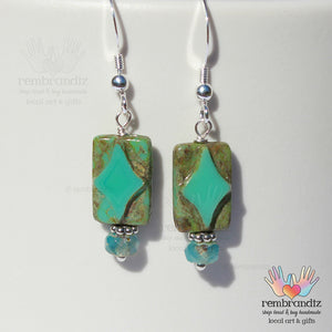 Denim Diamond Sterling Earrings