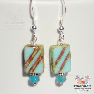 Earrings Sterling Denim Duo III