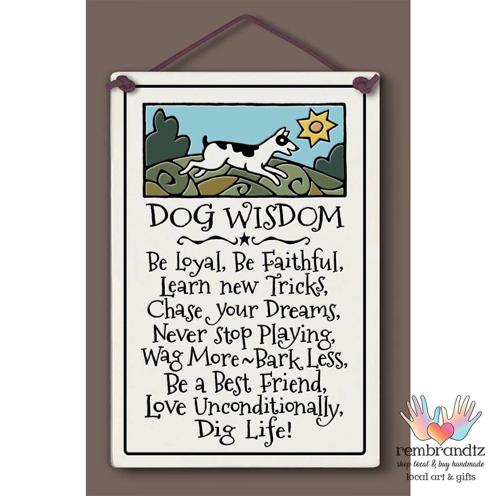 Dog Wisdom Art Tile - Rembrandtz