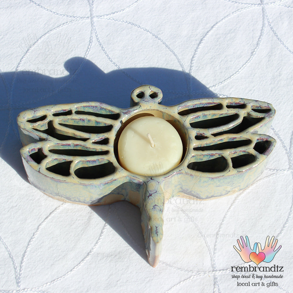 Dragonfly Candle Holder