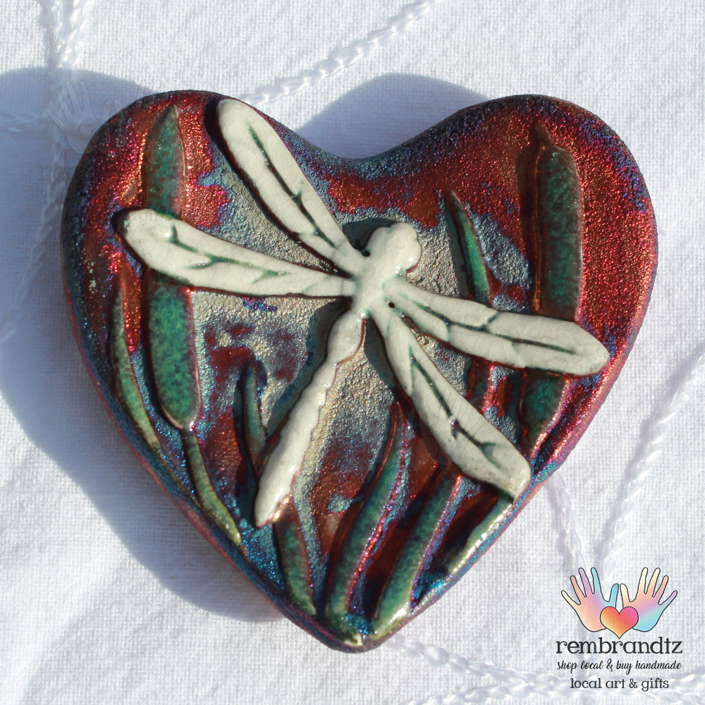 Small Keepsake Raku Pottery Hearts