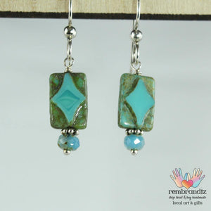 Earrings Sterling Denim Diamond - Rembrandtz