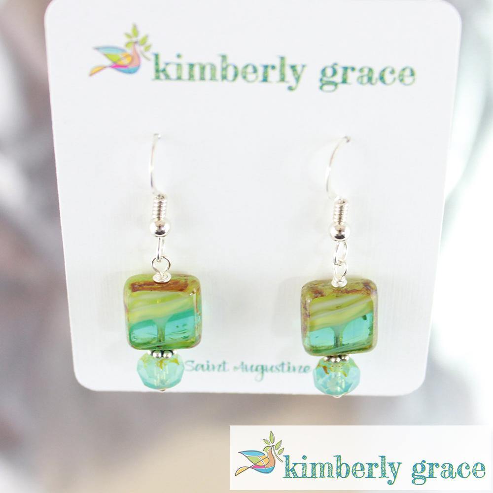 Earrings Blue Wave Sterling - Rembrandtz