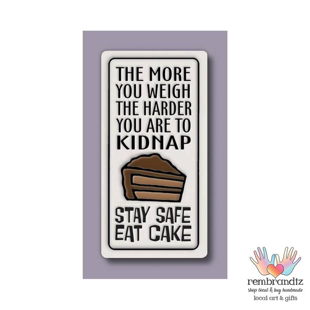 Eat Cake Art Tile Magnet - Rembrandtz