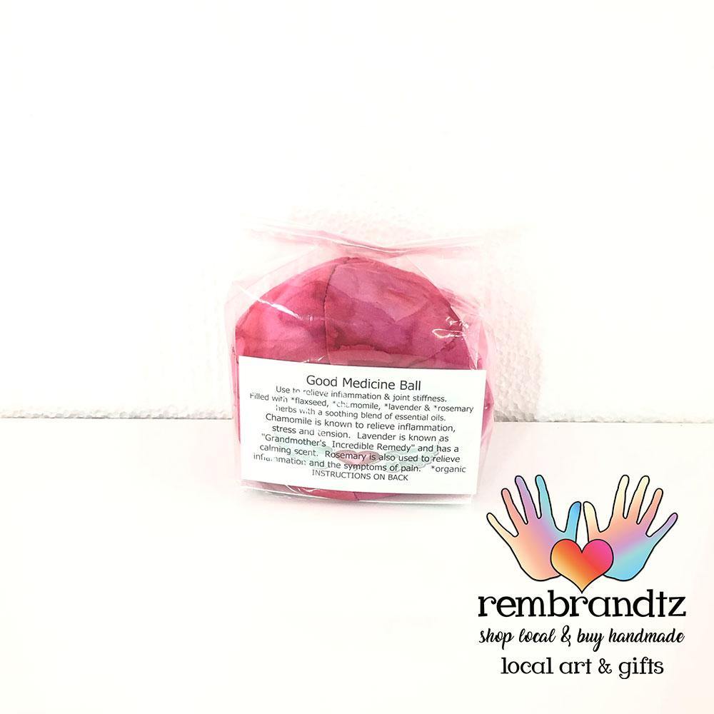 Lavender Filled Good Medicine Batik Healing Ball - Rembrandtz