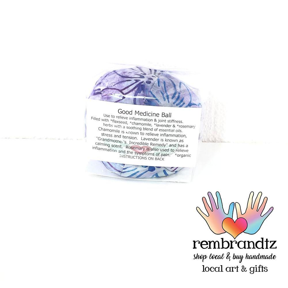 Lavender Filled Good Medicine Batik Healing Ball - Rembrandtz