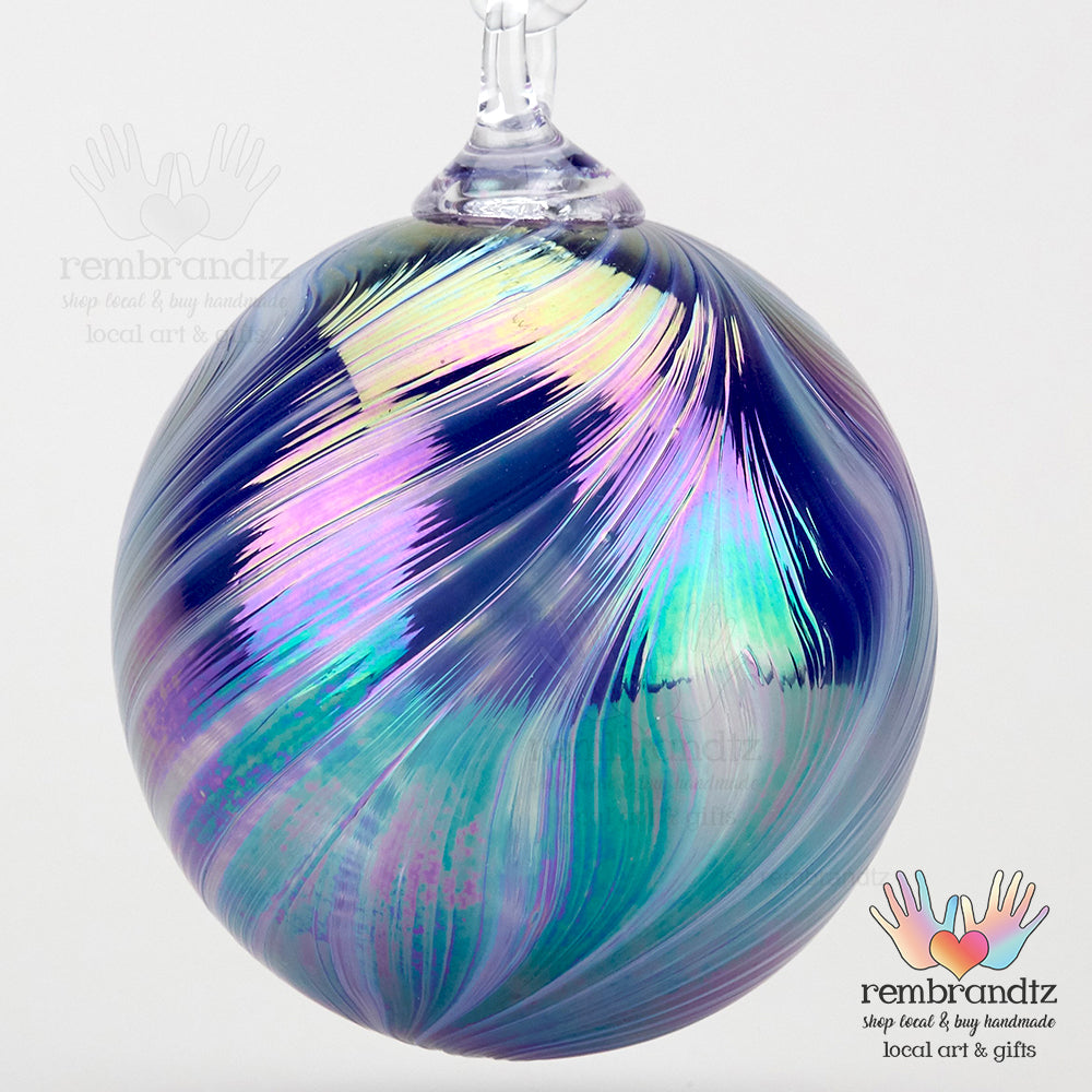 High Tide Iridescent Blue Ornament