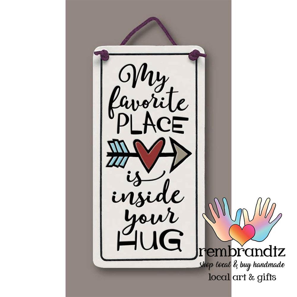 Inside Your Hug Art Tile - Rembrandtz