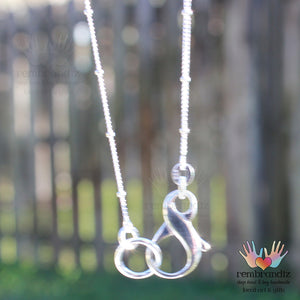 Rainbow Chakra Sea Glass Gradient Sterling Necklace