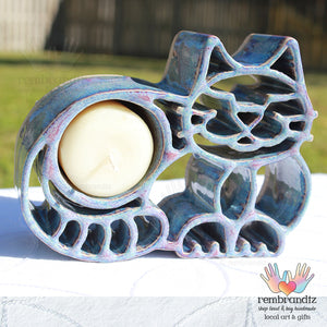 Kitty Cat Candle Holder