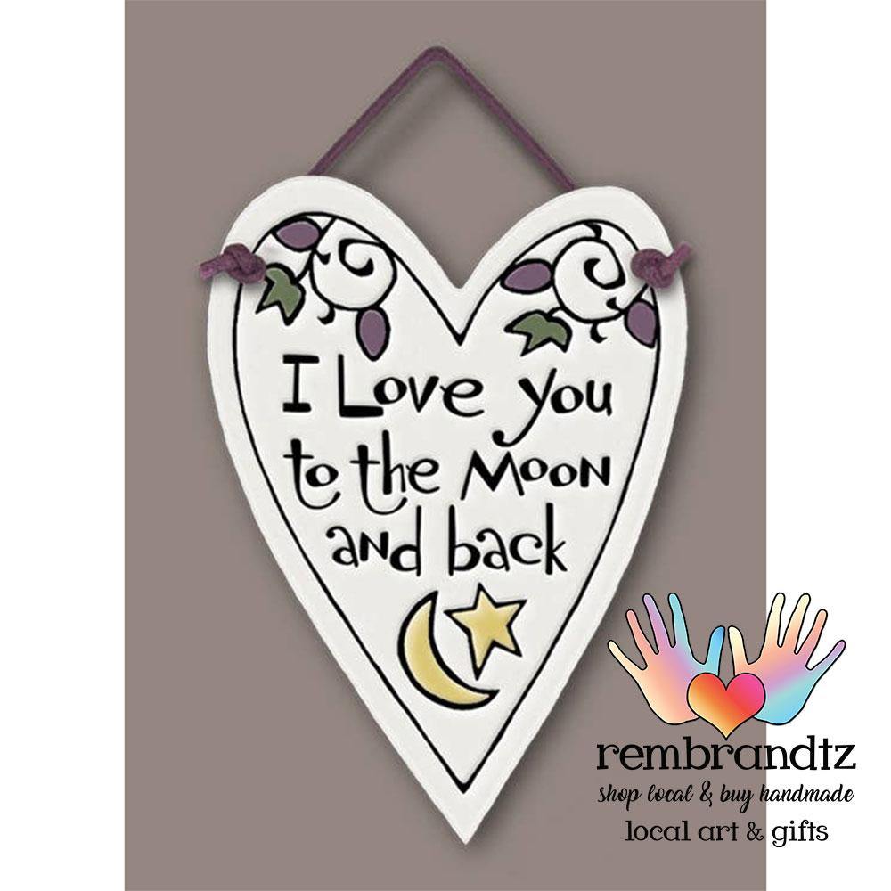 Moon &amp; Back Heart Tile - Rembrandtz