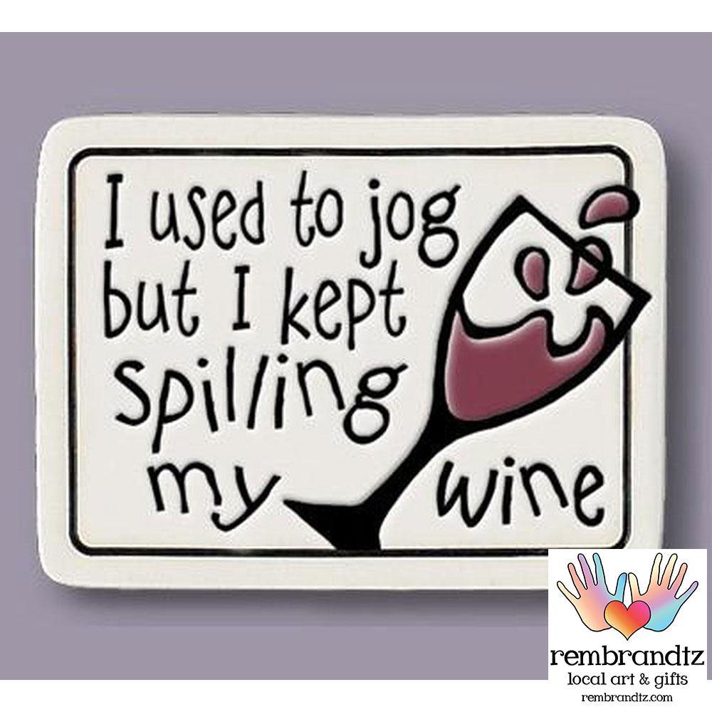 Spilling Wine Art Tile Magnet - Rembrandtz