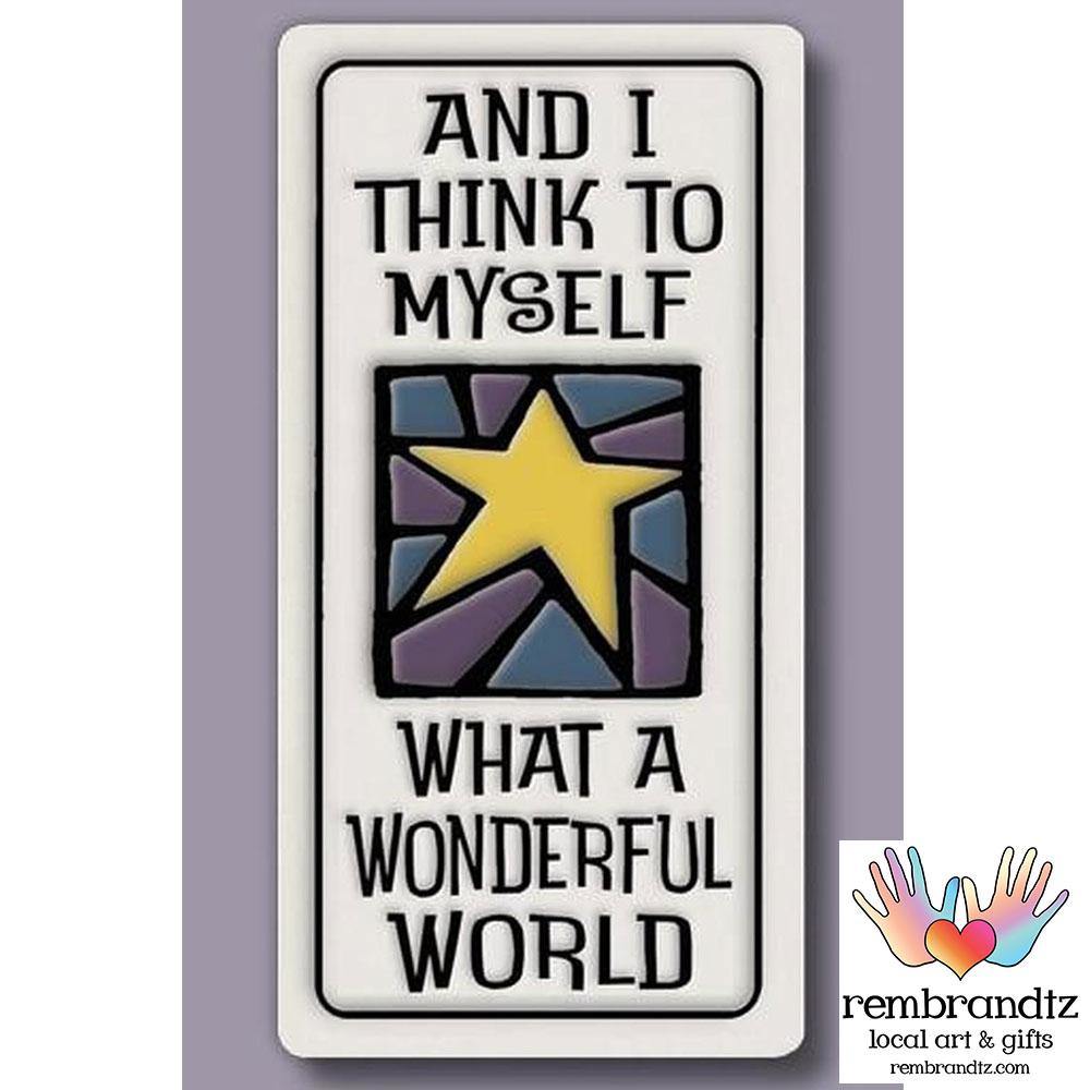 Wonderful World Art Tile Magnet - Rembrandtz