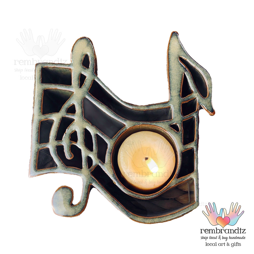 Musical Notes Candle Holder