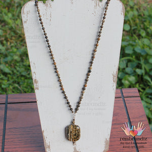 Ocean Jasper Mala Necklace