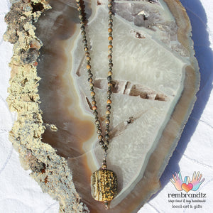 Ocean Jasper Mala Necklace