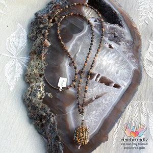Ocean Jasper Mala Necklace