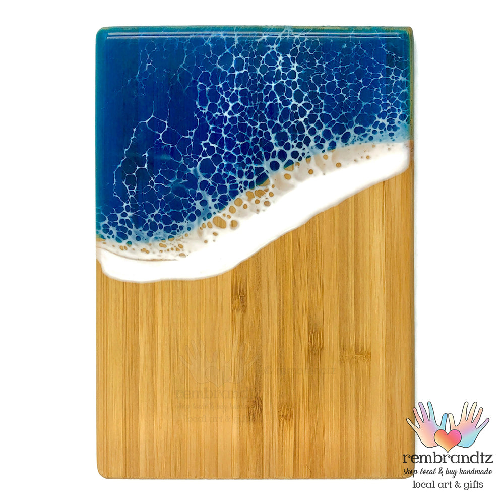 Ocean Wave Serving Board Small Ocean Blue