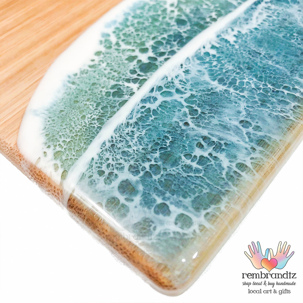 Ocean Wave Serving Board Small Mermaid Tail