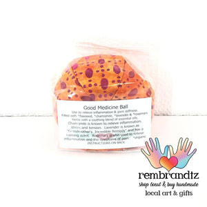 Lavender Filled Good Medicine Batik Healing Ball - Rembrandtz