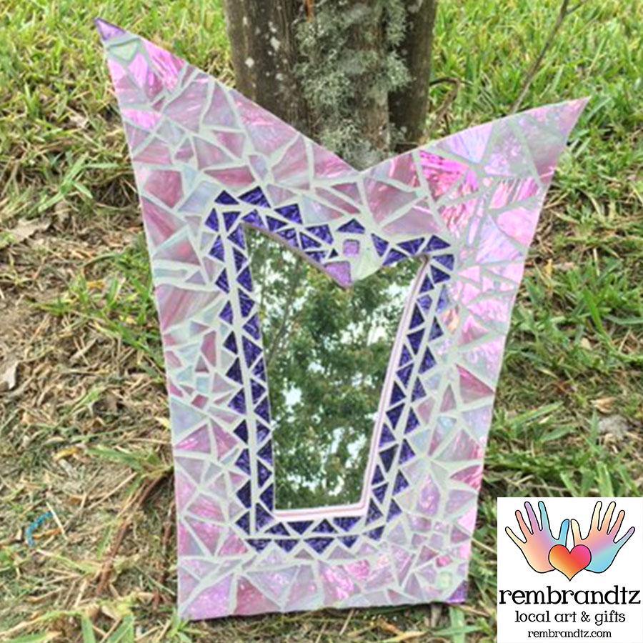 Mosaic Mirror Whimsical Handmade - Rembrandtz