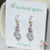 Lavender Rainbow Flourite Earrings Sterling Leverback
