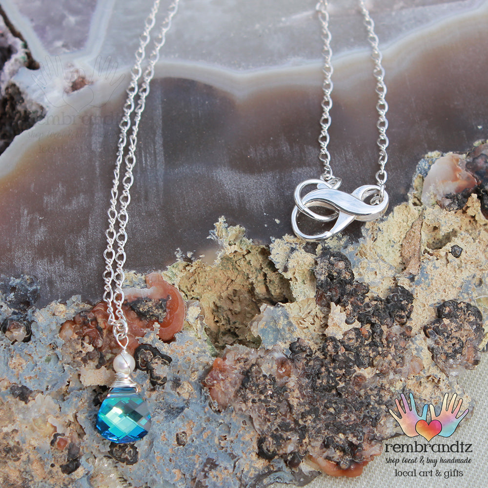 Sapphire Blue Sterling Necklace