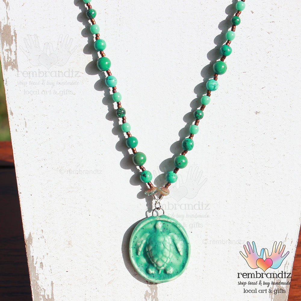 Turquoise Turtle Necklace