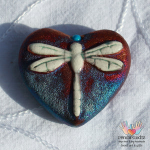 Tiny Keepsake Raku Pottery Hearts