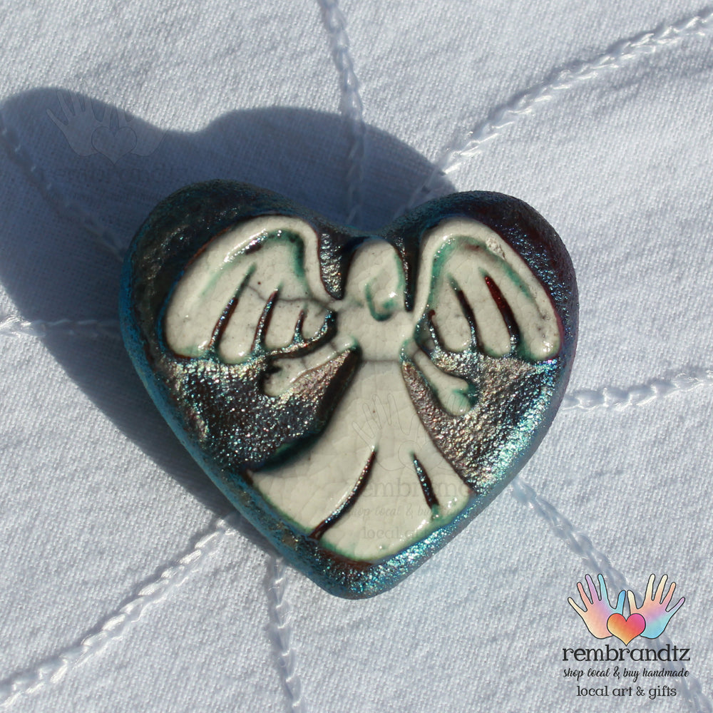 Keepsake Raku Pocket Pottery Hearts