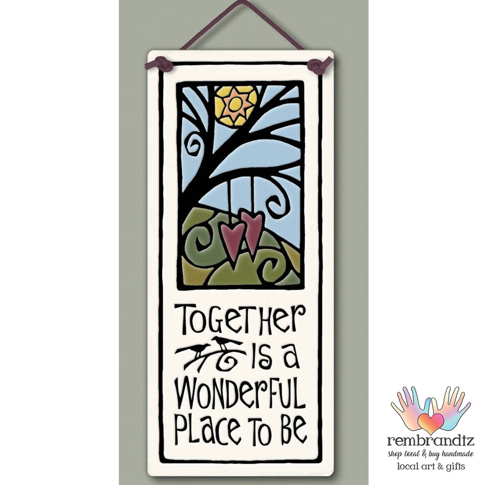 Couple Together Wonderful Art Tile