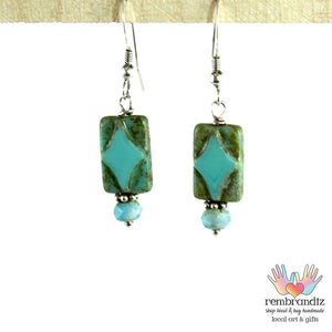 Earrings Sterling Denim Diamond - Rembrandtz